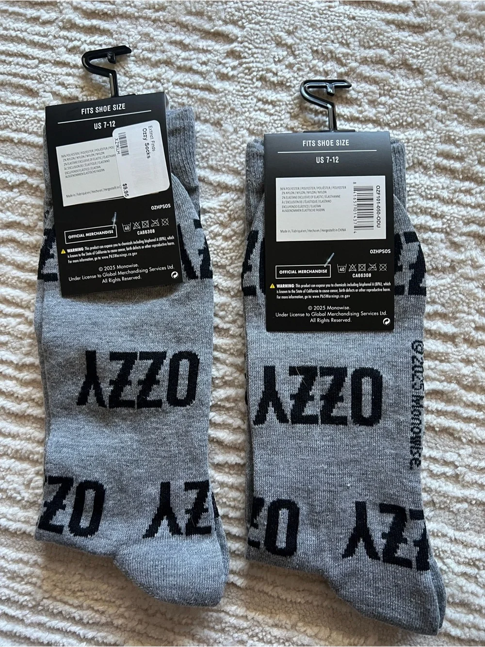 Women’s Ozzy Crew Socks - One Size Brand new, two pairs!